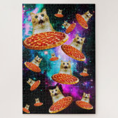 Funny Space pizzakat Legpuzzel (Verticaal)