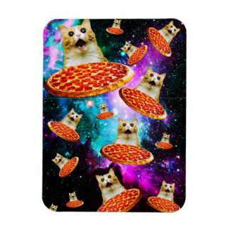 Funny Space pizzakat Magneet