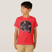Funny Space Spiral Galaxy Kinderen T-shirt (Voorkant volledig)