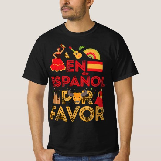 Funny Spanish Teacher T-shirt (Voorkant)