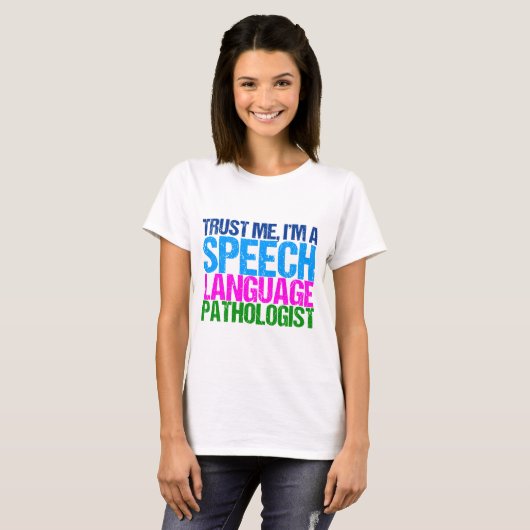 Funny Speech Language Patholoog T-shirt (Voorkant volledig)