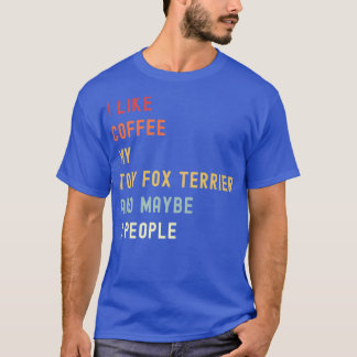 Funny Speelgoed van Terrier Retro Dog en Koffee Lo T-shirt