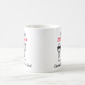 Funny Sperm Papa's Vaderdag kleine vierkanten Koffiemok (Center)