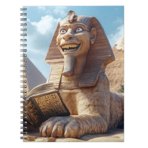 Funny Sphinx Statue Lecture Ancien Livre en Egypte