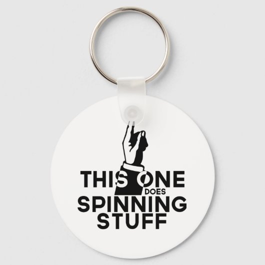 Funny Spinning Sleutelhanger -  deze spinnen (Voorkant)