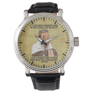 Funny Spiritueel Quote - Mosquito op testikels Horloge
