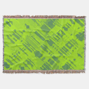 Funny Splatter Pattern groen + jouw idee Deken