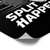 Funny Split Happens Bowling Team Bowling Squad Spl Poster (Hoek)