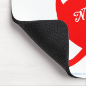 Funny Split Personality Naughty Nice Cartoon Heart Muismat (Hoek)