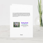 Funny Spooky Cat Halloween Kaart (Achterkant)