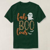 Funny Spooky Scary Halloween FAB BOO LOUS Ghost T-shirt (Design voorkant)