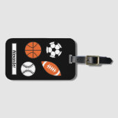 Funny Sports Ball Bagagelabel (Voorkant (horizontaal))