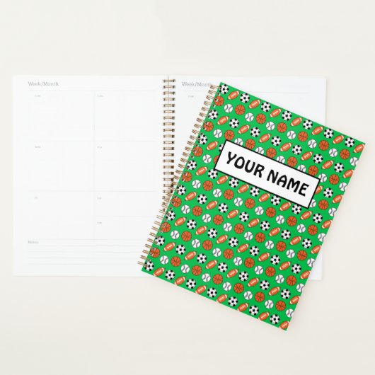 Funny Sports Balls Planner (Display)