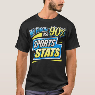 Funny Sports Stats Shirt Brain Odds Team Statistis