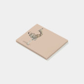 Funny Sporty Giraffe Post-it® Notes (Schuin)