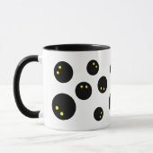 Funny squash ball print koffie mok cadeau voor spe (Links)