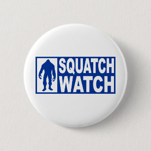 Funny SQUATCH WATCH Gear - Deluxe Finding Bigfoot Ronde Button 5,7 Cm
