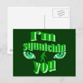 Funny squatching briefkaart (Voorkant / Achterkant)