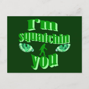 Funny squatching briefkaart