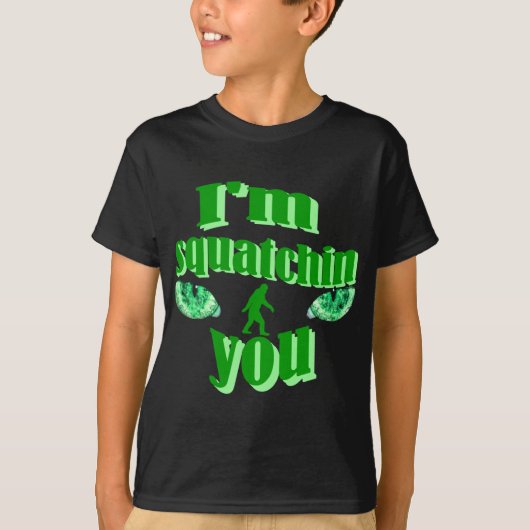 Funny squatching t-shirt (Voorkant)