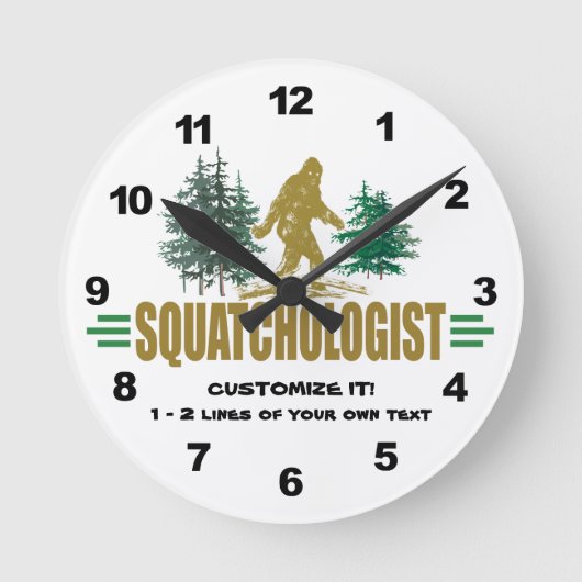 Funny Squatcholoog, Sasquatch, geloof ik Ronde Klok (Voorkant)