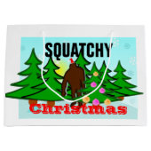 Funny Squatchy-kerstboomkreet Groot Cadeauzakje (Voorkant)