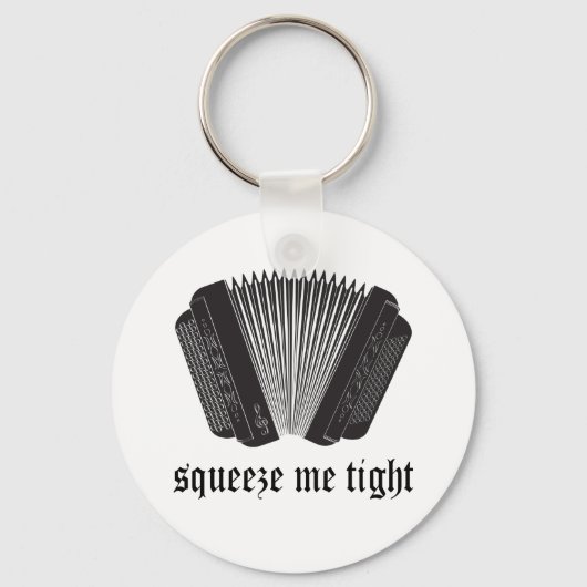 Funny Squeeze me Tight Accordion Gift Sleutelhanger (Voorkant)