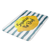 Funny Squeeze the Day Script 3D Lemon Badmat (Gekanteld)