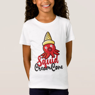 Funny Squid Cream Cone Girls' T-Shirts