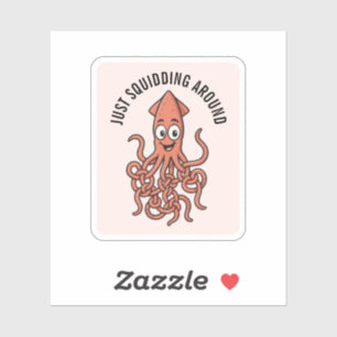 Funny Squid Sticker