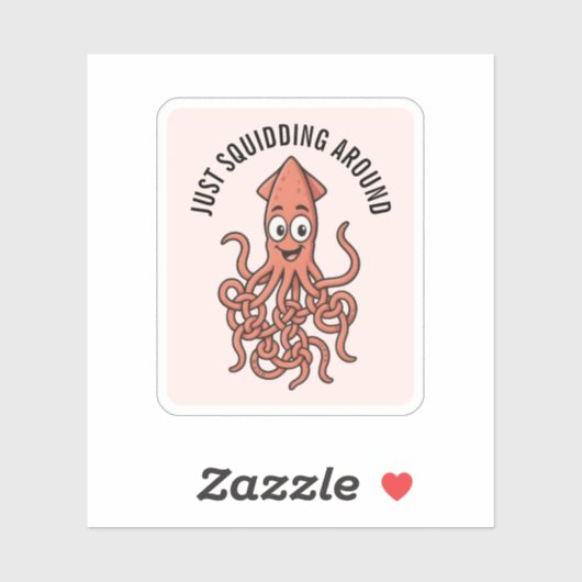 Funny Squid Sticker (Vel)