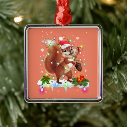 Funny Squirl Décorations de Christma Santa Hat Xma (Arbre)