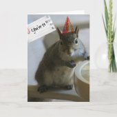 Funny Squirrel 21e carte d'anniversaire (Devant)
