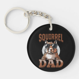 Funny Squirrel Animal Squirrel Dad Sleutelhanger