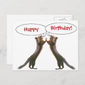 Funny Squirrel Birthday Briefkaart (Voorkant / Achterkant)