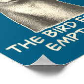 Funny Squirrel Excuse Me The Bird Feeder Is Empty Poster (Hoek)