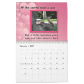 Funny Squirrel Just Plain Nutz Calendar Kalender (Feb 2027)