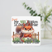 Funny Squirrel Kaart (Staand voorkant)