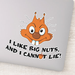 Funny Squirrel Pun Sticker