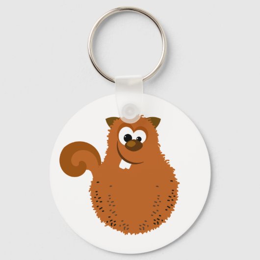 Funny Squirrel Sleutelhanger (Voorkant)