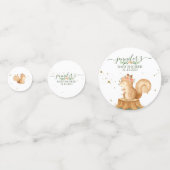 Funny Squirrel wildlife baby newborn Confetti (Achterkanten)