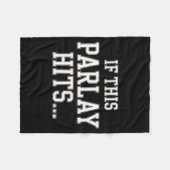 Funny Srts Betting Design For Men Women Srts Gambl Fleece Deken (Voorkant (Horizontaal))