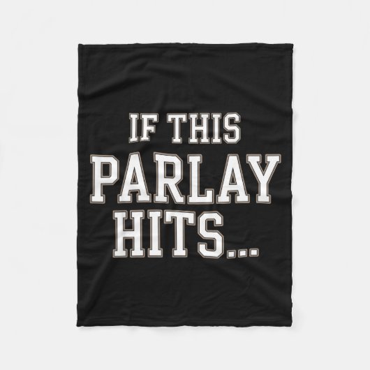 Funny Srts Betting Design For Men Women Srts Gambl Fleece Deken (Voorkant)