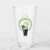 Funny St Paddys Certified Shenanigans Coordinator Glas (Achterkant)