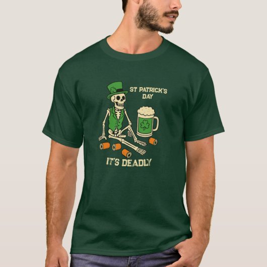 Funny St Patrick’s Day Men's Shirt (Voorkant)