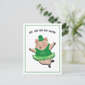 Funny St. Patrick's Day Briefkaart (Staand voorkant)
