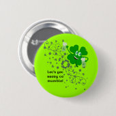 Funny St Patricks Day Button (Voorkant /achterkant)