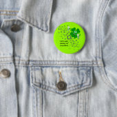Funny St Patricks Day Button (In situ)