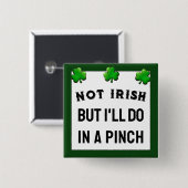 Funny St. Patrick's Day Button (Voorkant /achterkant)
