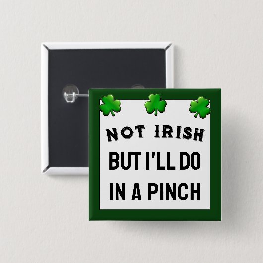 Funny St. Patrick's Day Button (Voorkant /achterkant)